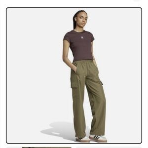 Adidas Essentials Woven Wide Leg Cargo Pants